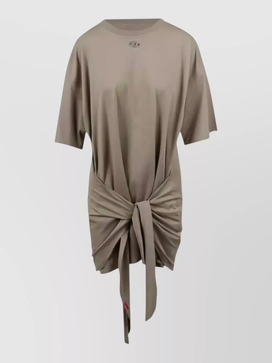 Diesel cotton knot t-shirt dress