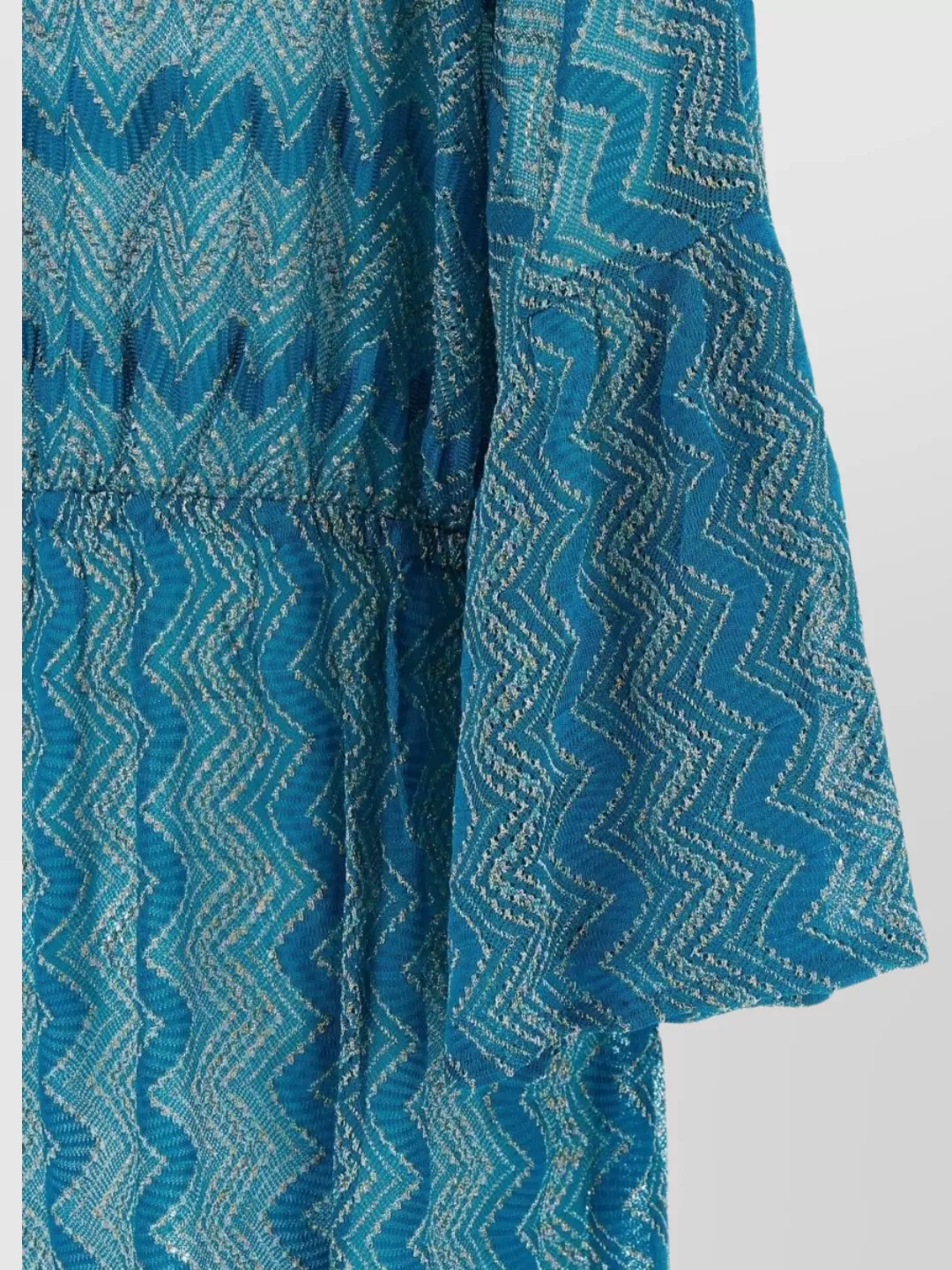 Missoni V-Neck Knitted Dress Flared Sleeves
