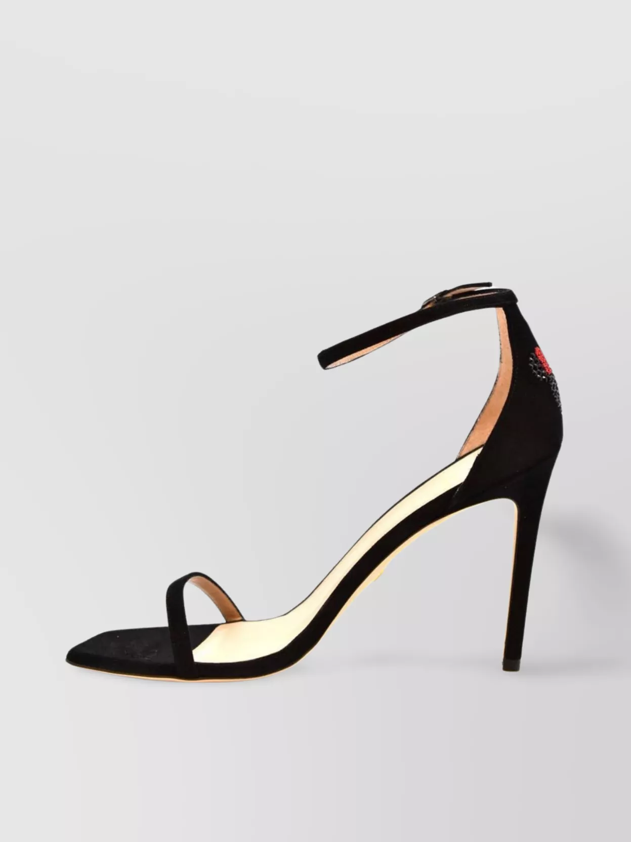 Stuart Weitzman Toe Stiletto Heel Sandals Embellished Detail