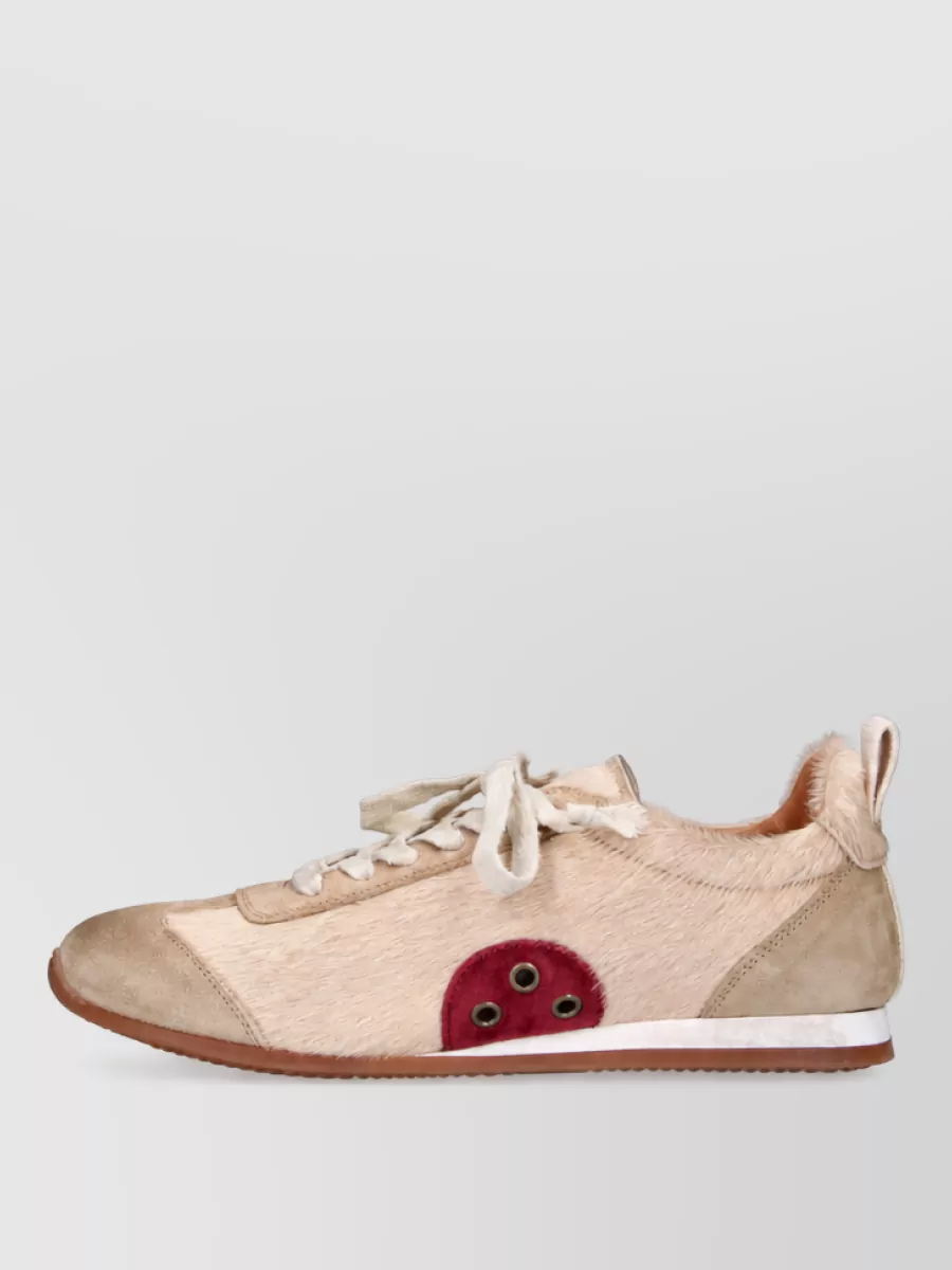 Uma Wang Leather Low Top Lace-Up Shoes