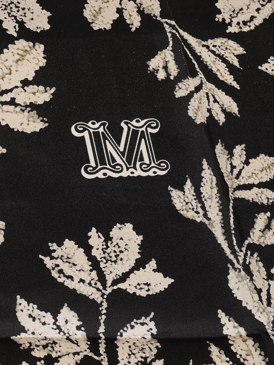 Max Mara Silk Printed Scarf