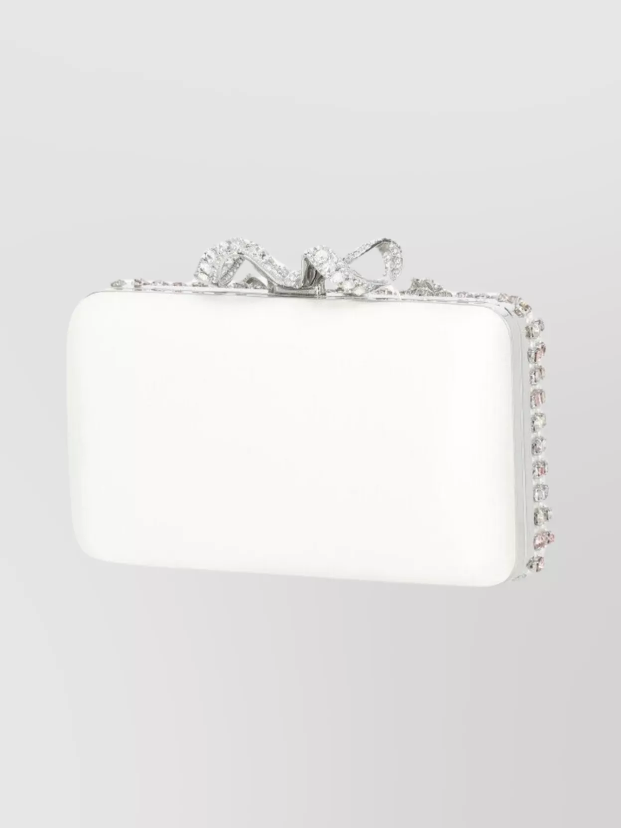 Self-Portrait Structured Clutch Bag Featuring Chain Strap