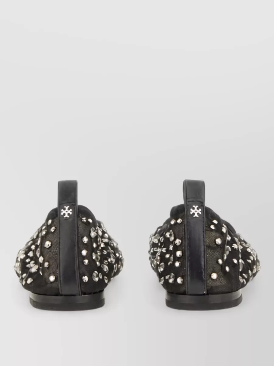 Tory Burch Crystal Ballerina Shoes