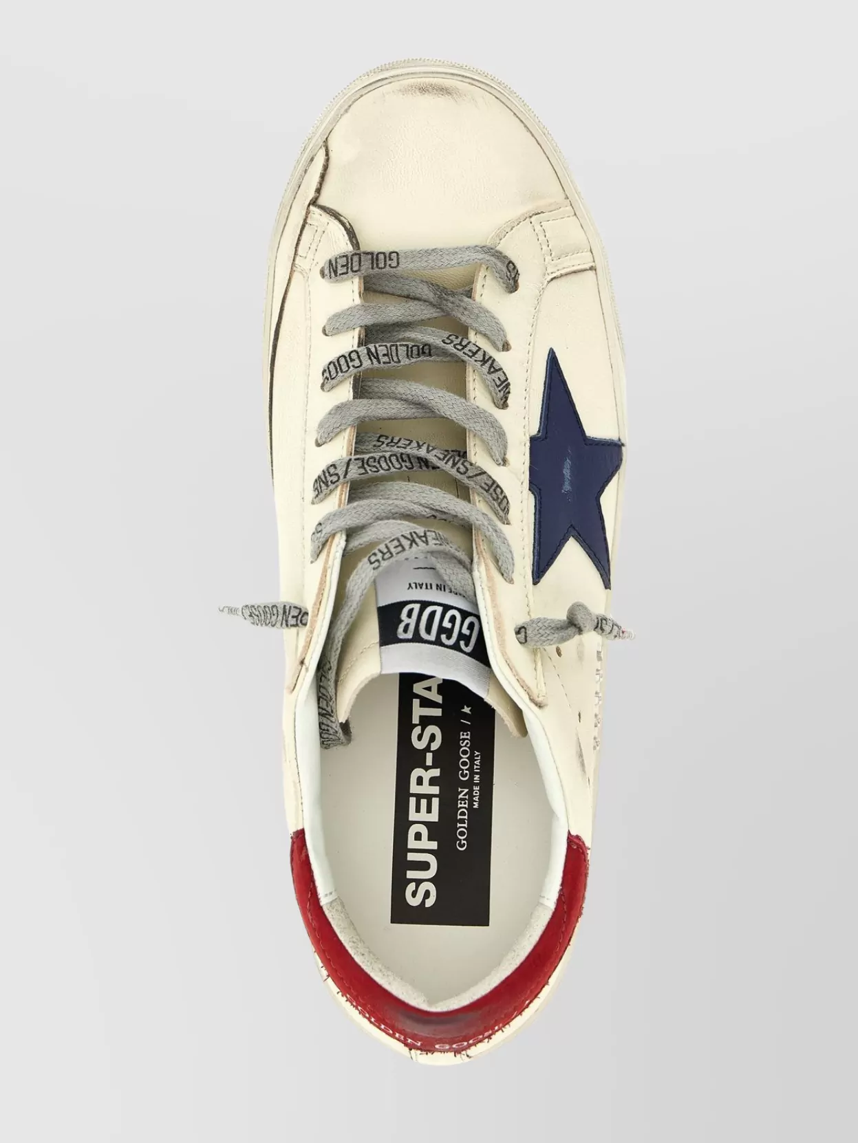 Golden Goose Superstar Multicolor Low Top Sneakers With Logo Patch On The Tongue And Contrasting Heel With Logo L In Neutral