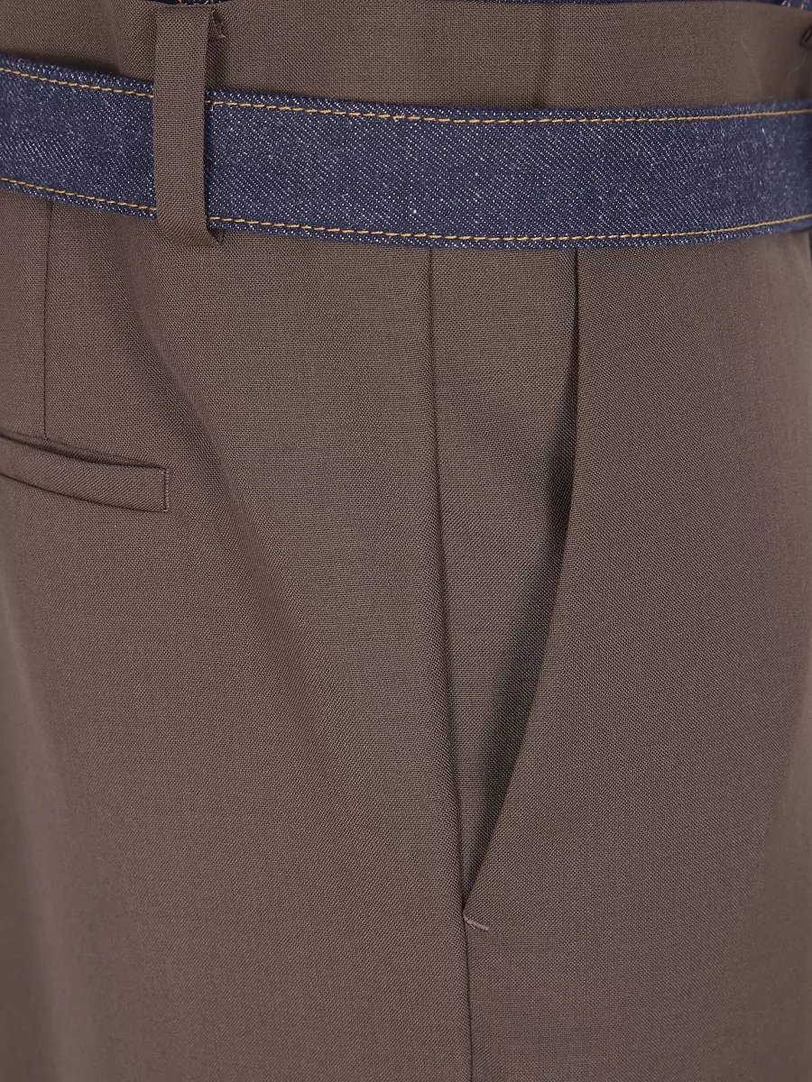 Sacai Tailored Denim Suit Trousers Belt Loops