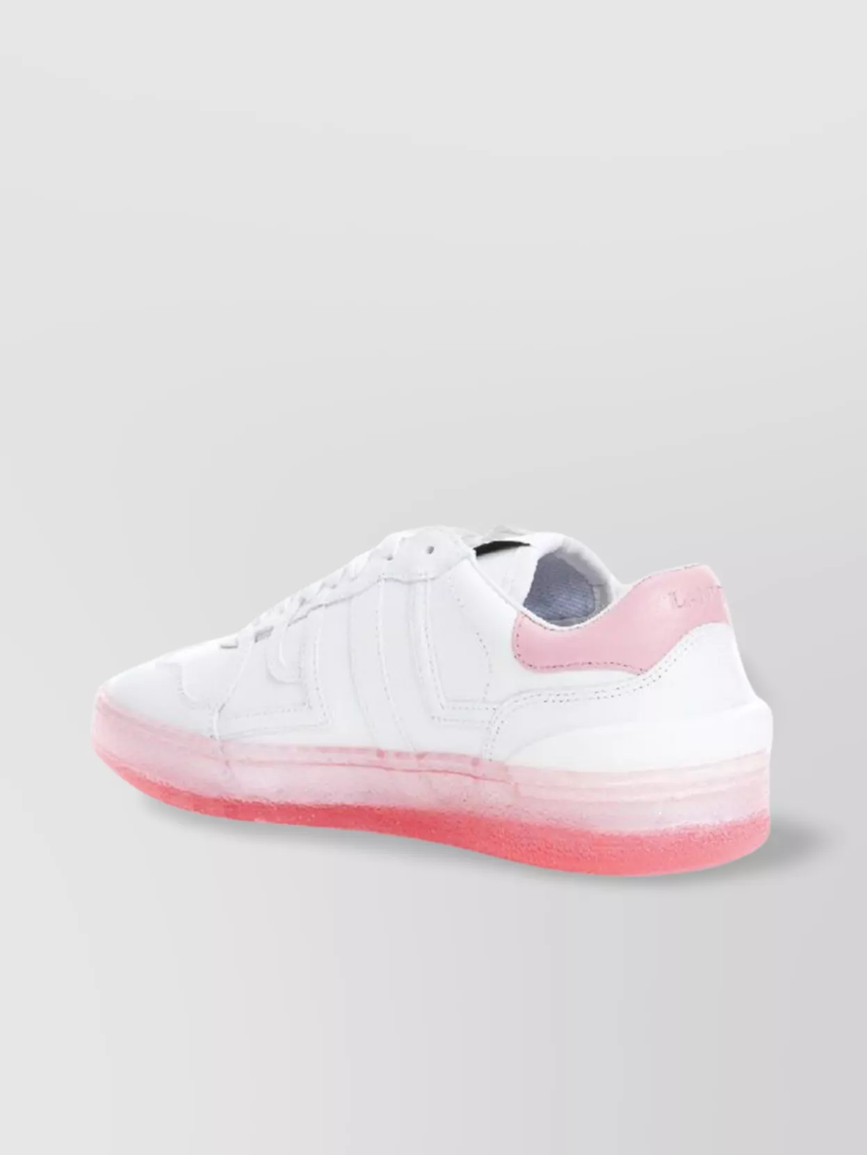 Lanvin Leather Clay Sneakers In White
