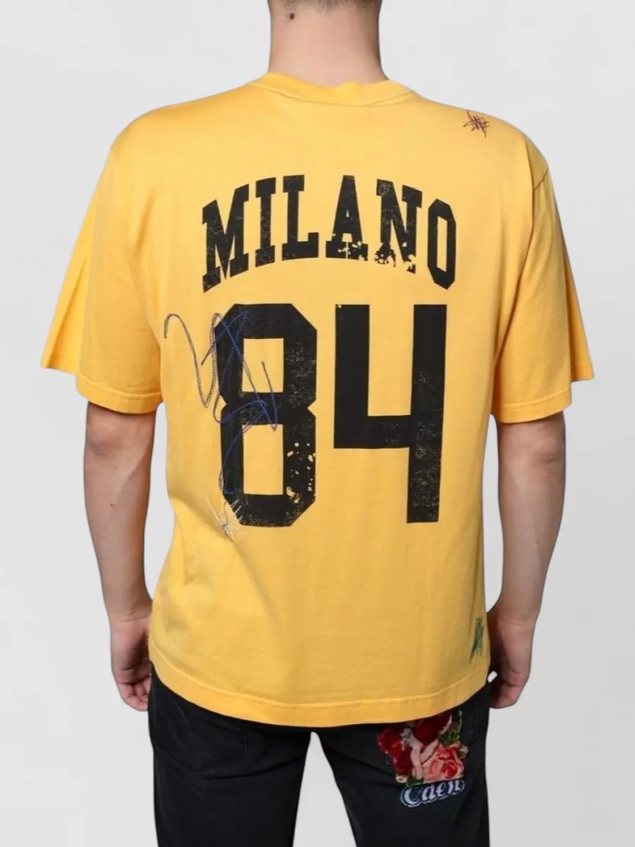 Dolce&Gabbana Floral Cotton Crew Neck T-Shirt