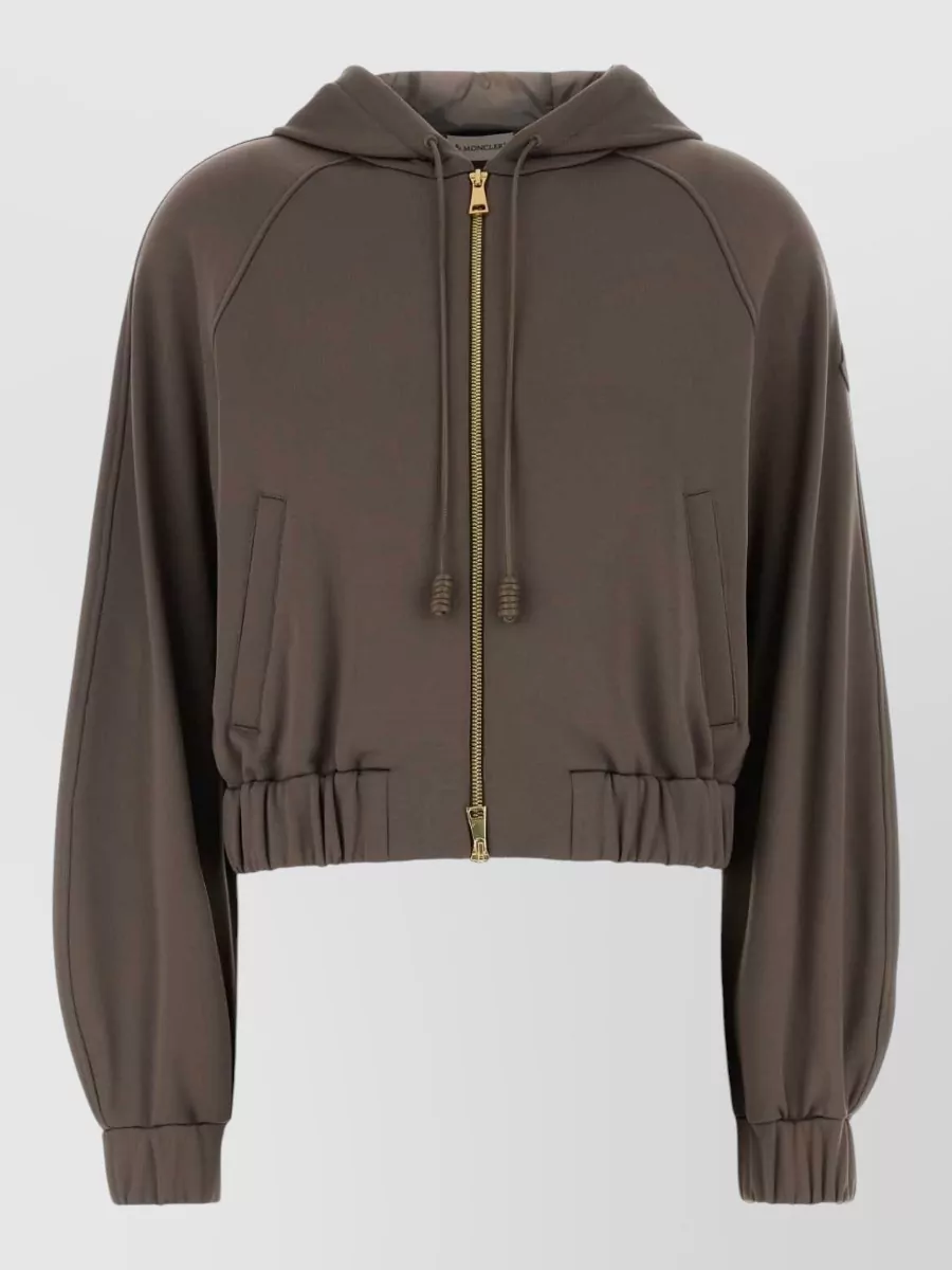 Moncler cropped jersey jacket