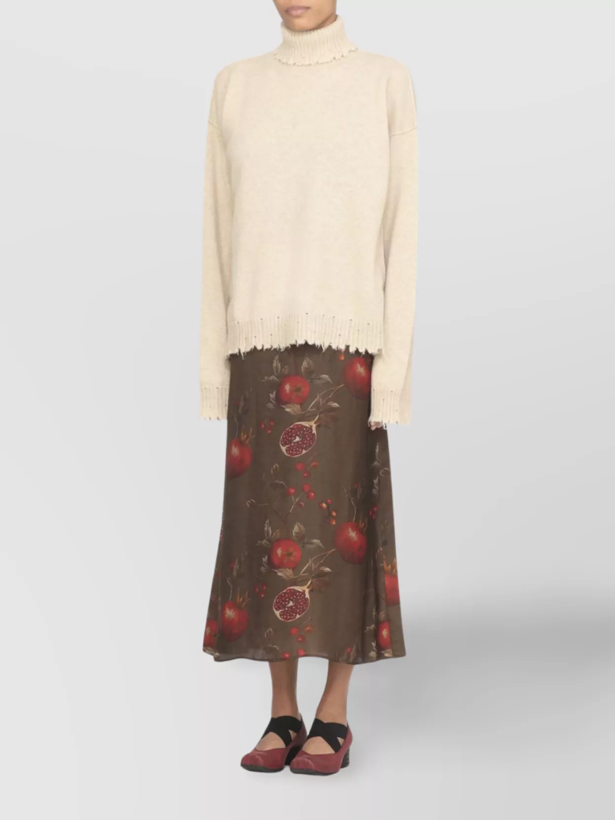 Uma Wang Cashmere Sweater Ribbed Turtleneck