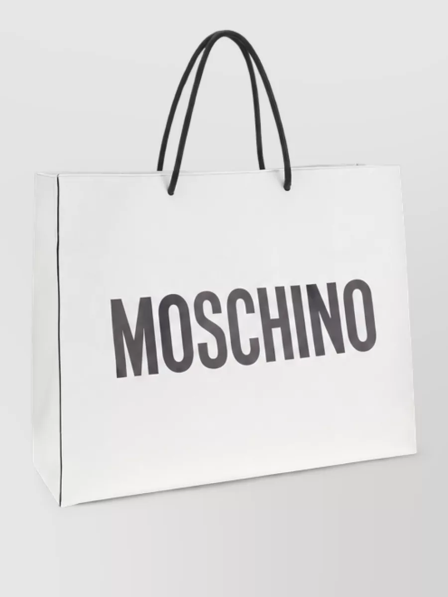 Moschino leather tote bag
