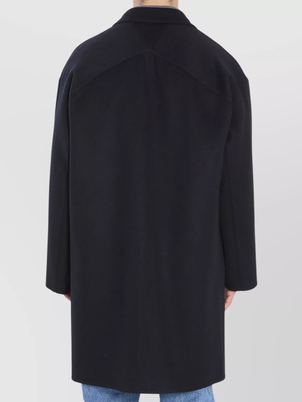 Bottega Veneta Wool Coat With Notched Lapel And Pockets