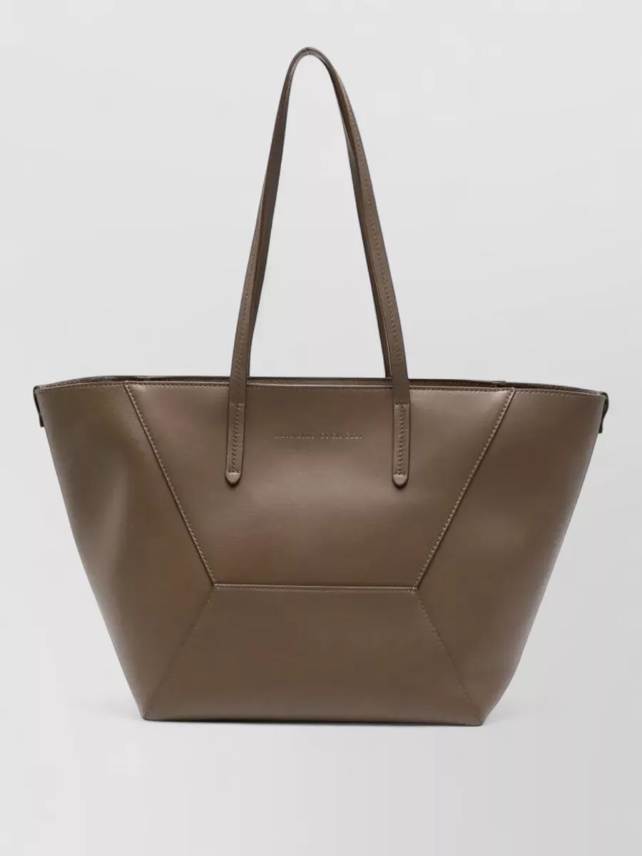 Brunello Cucinelli leather tote bag