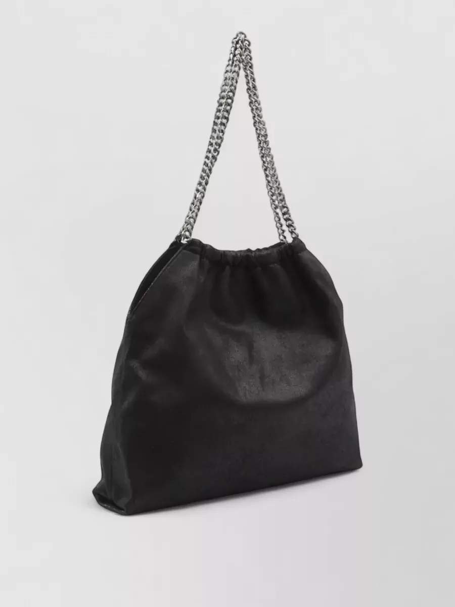 Stella Mccartney Medium Drawstring Tote Bag With Chain Strap