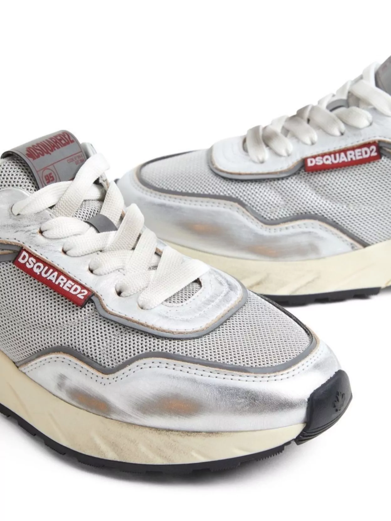 Dsquared2 Modern Sneakers With Leather And Mesh