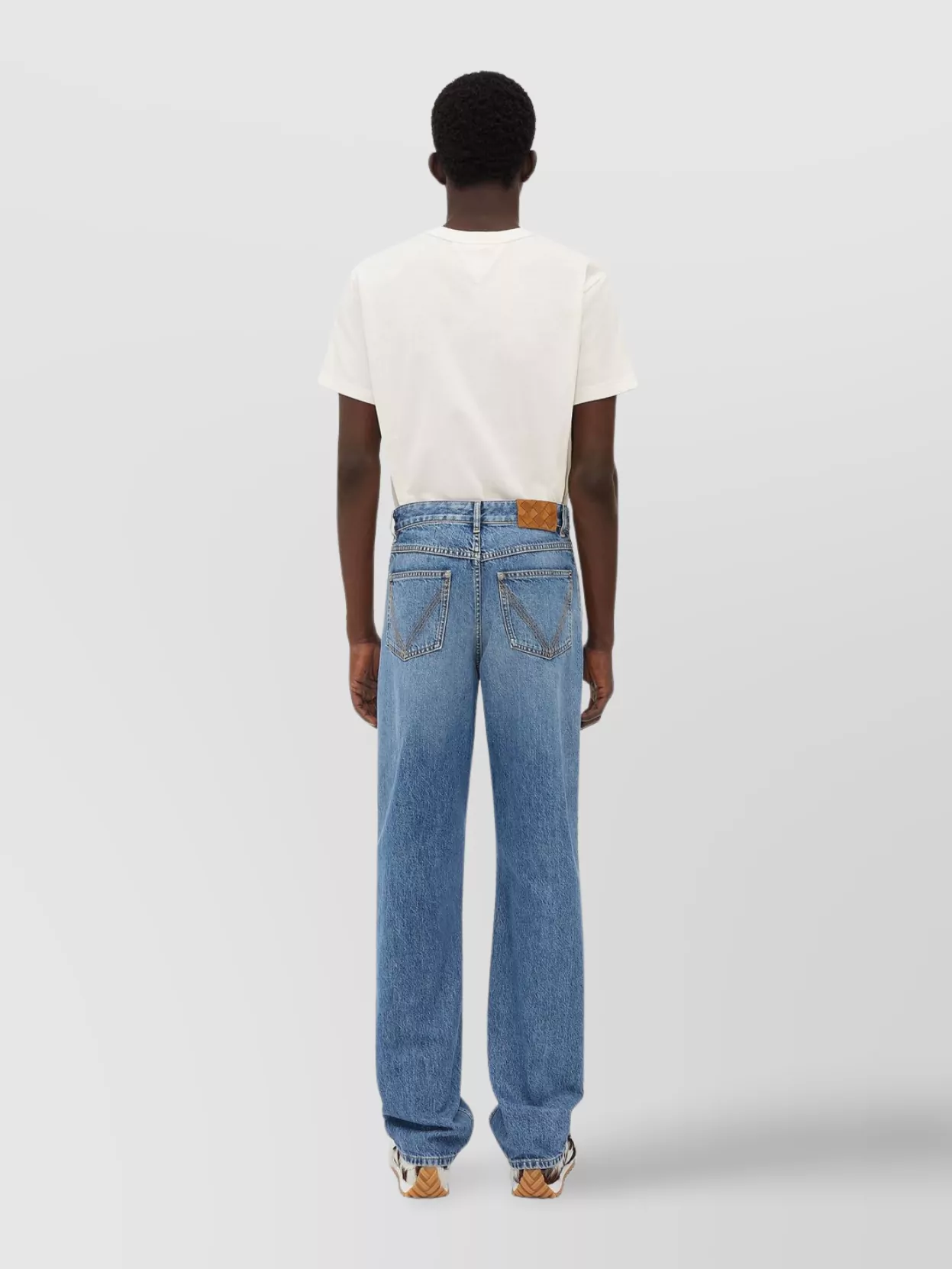 Bottega Veneta Straight Leg Jeans Belt Loops