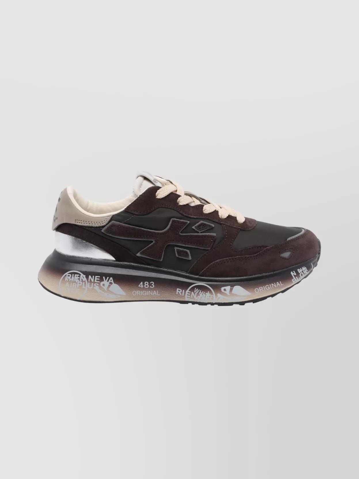 Premiata Lauryn Sneakers With Contrast Sole And Perforations