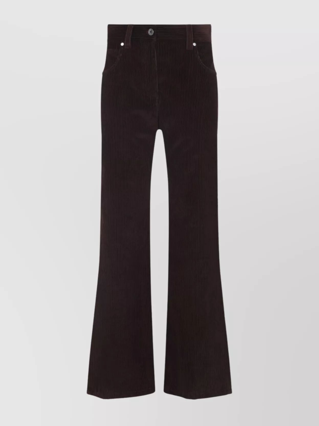 Brunello Cucinelli Corduroy Flared Trousers Belt Loops