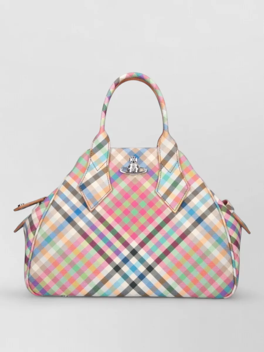 Vivienne Westwood Yasmine Printed Canvas Medium Tote Bag