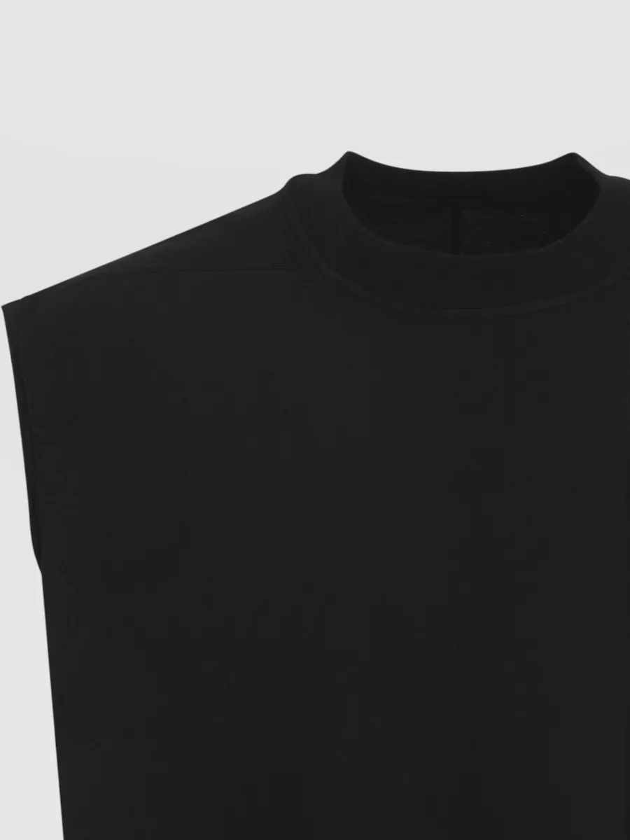 Rick Owens Drkshdw Crew Neck Sleeveless Top Side Tie