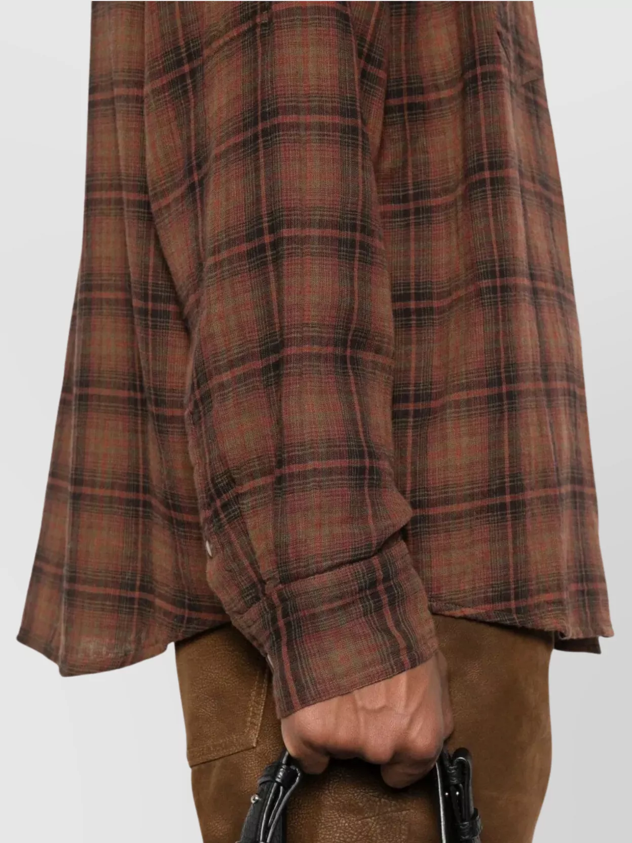 Isabel Marant Checked Long Sleeve Shirt With Chest Pockets