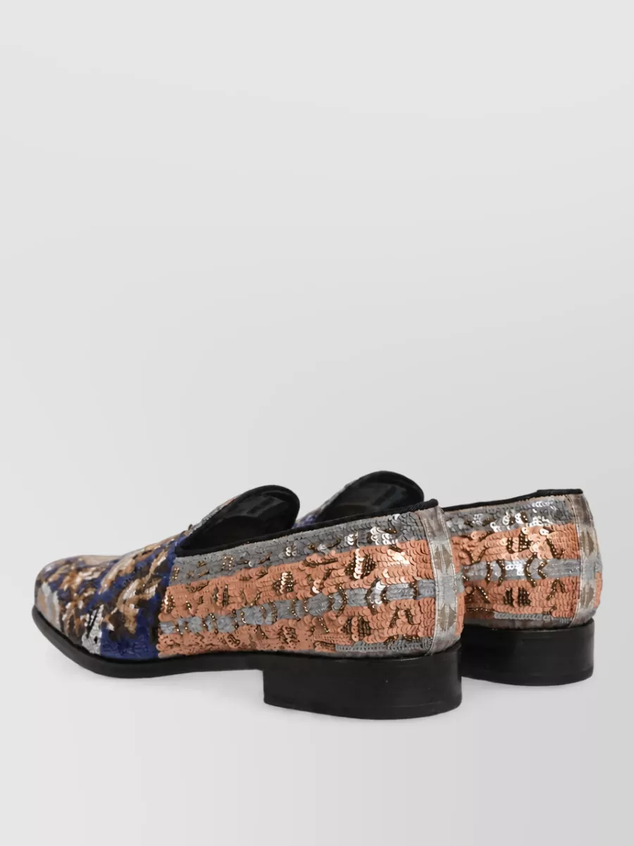 Dolce&Gabbana leather embroidered loafers