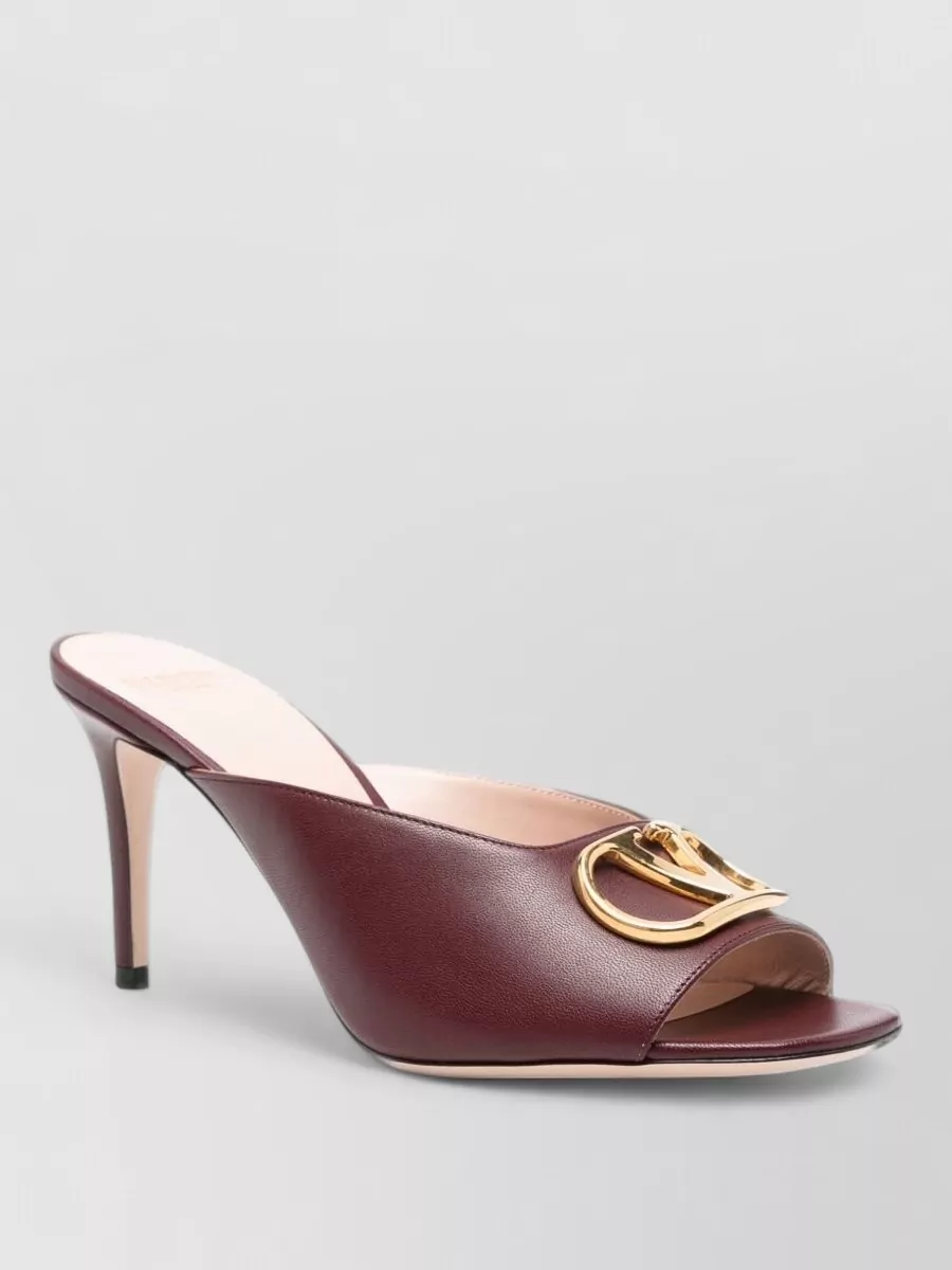 Valentino Garavani leather open-toe stiletto-heel mules