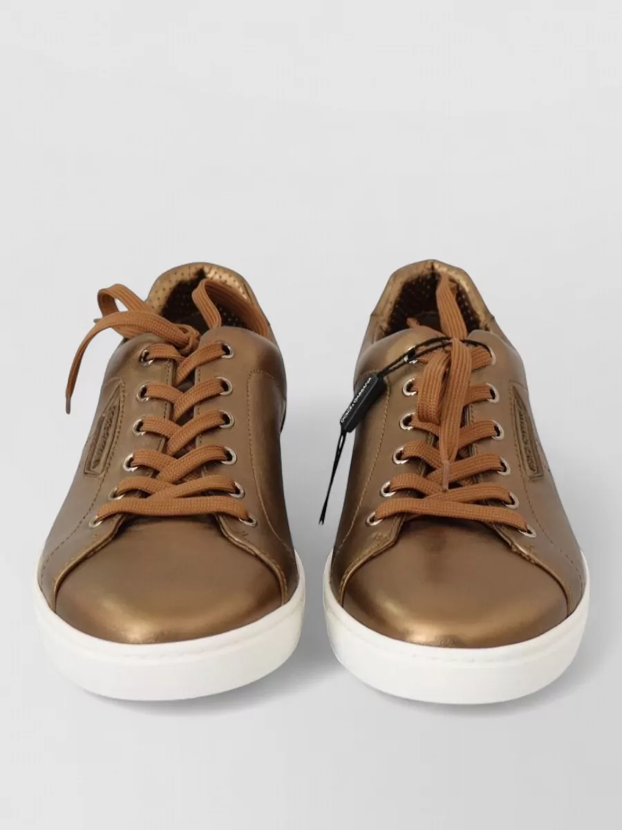 Dolce&Gabbana leather low-top lace-up sneakers