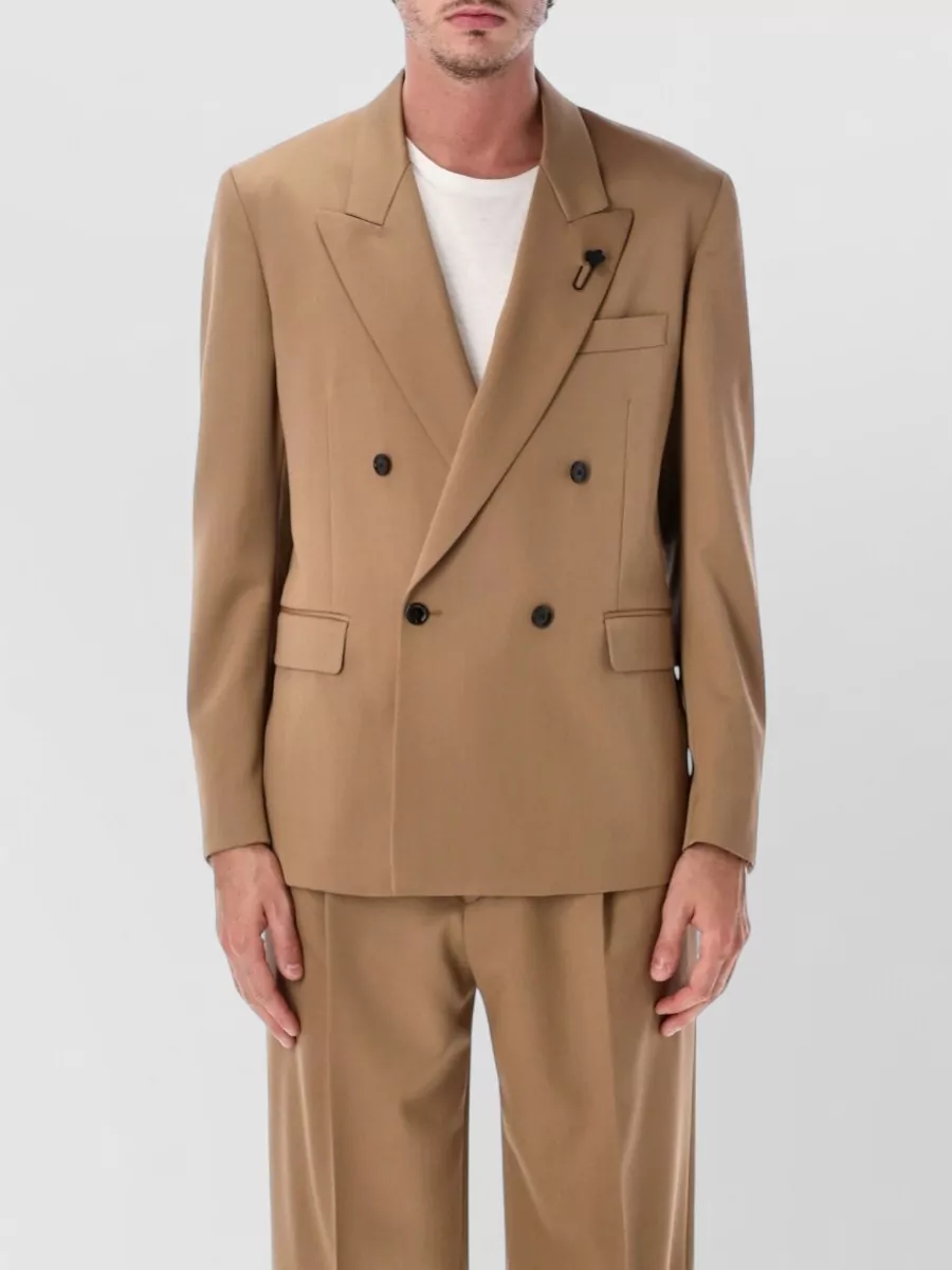Lardini Wool double-breasted blazer