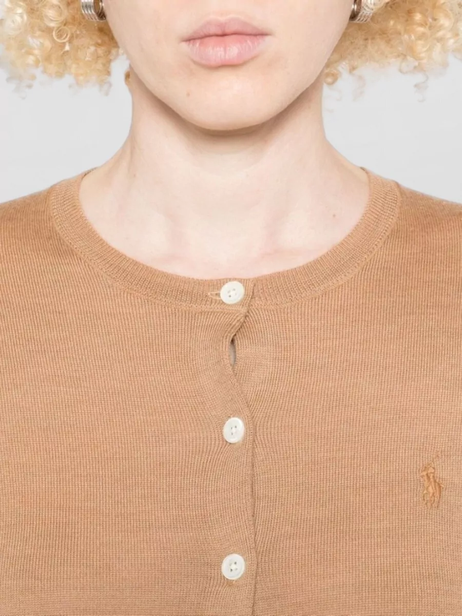 Ralph Lauren Knit Cardigan Long Sleeves Round Neck