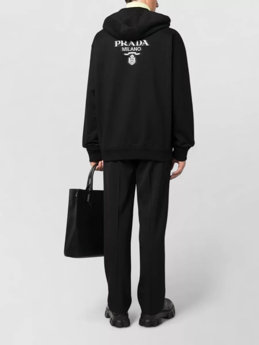 Prada Hooded Re Nylon Jacket Long Sleeves