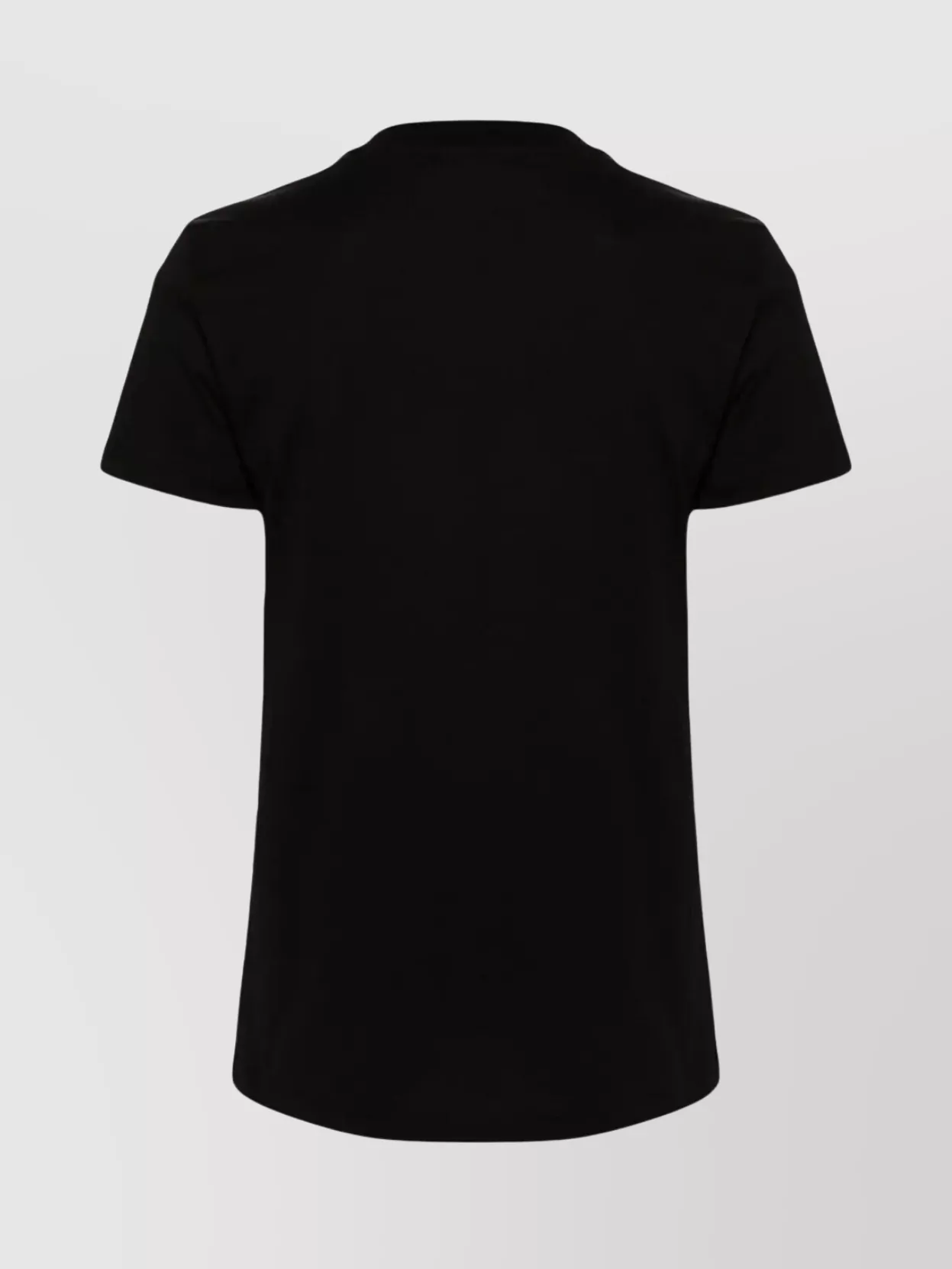 Max Mara Floral Short Sleeve Round Neck Top In Black