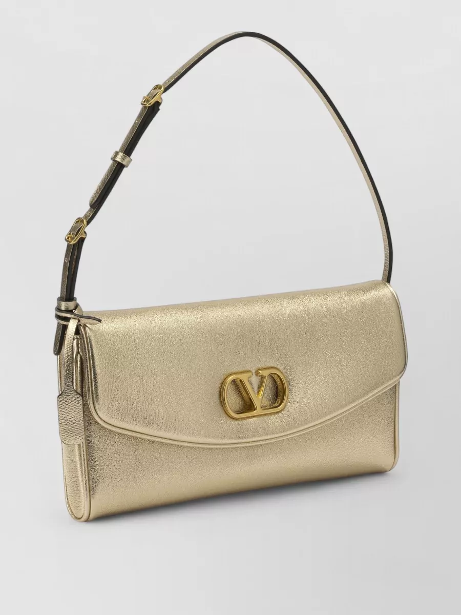 Valentino Garavani De Vain Small Leather Clutch Bag