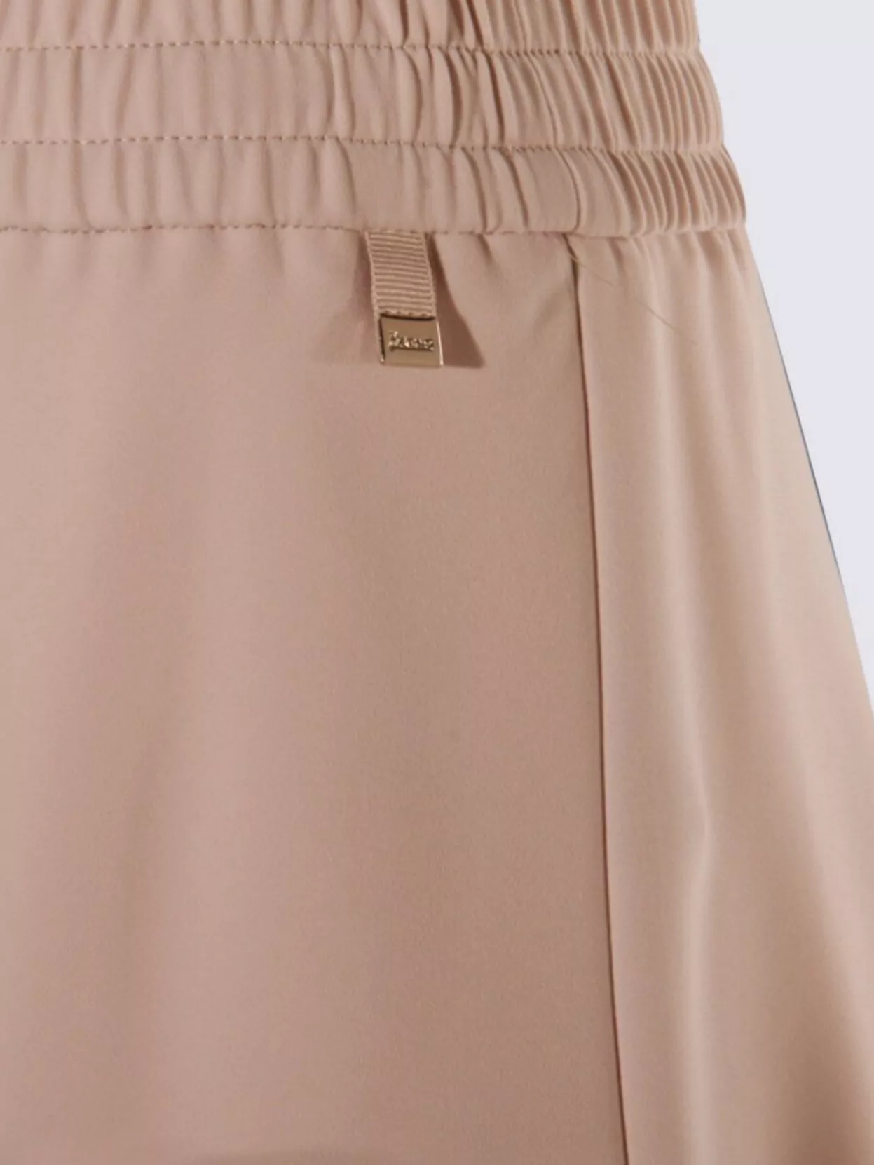 Herno Midi Skirt With Drawstring And Elastic Waistband In Gray