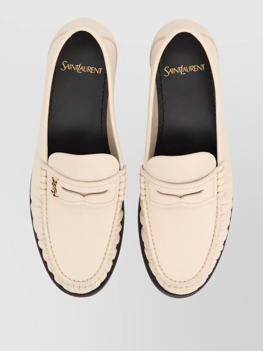 Saint Laurent Leather Laurent Mules