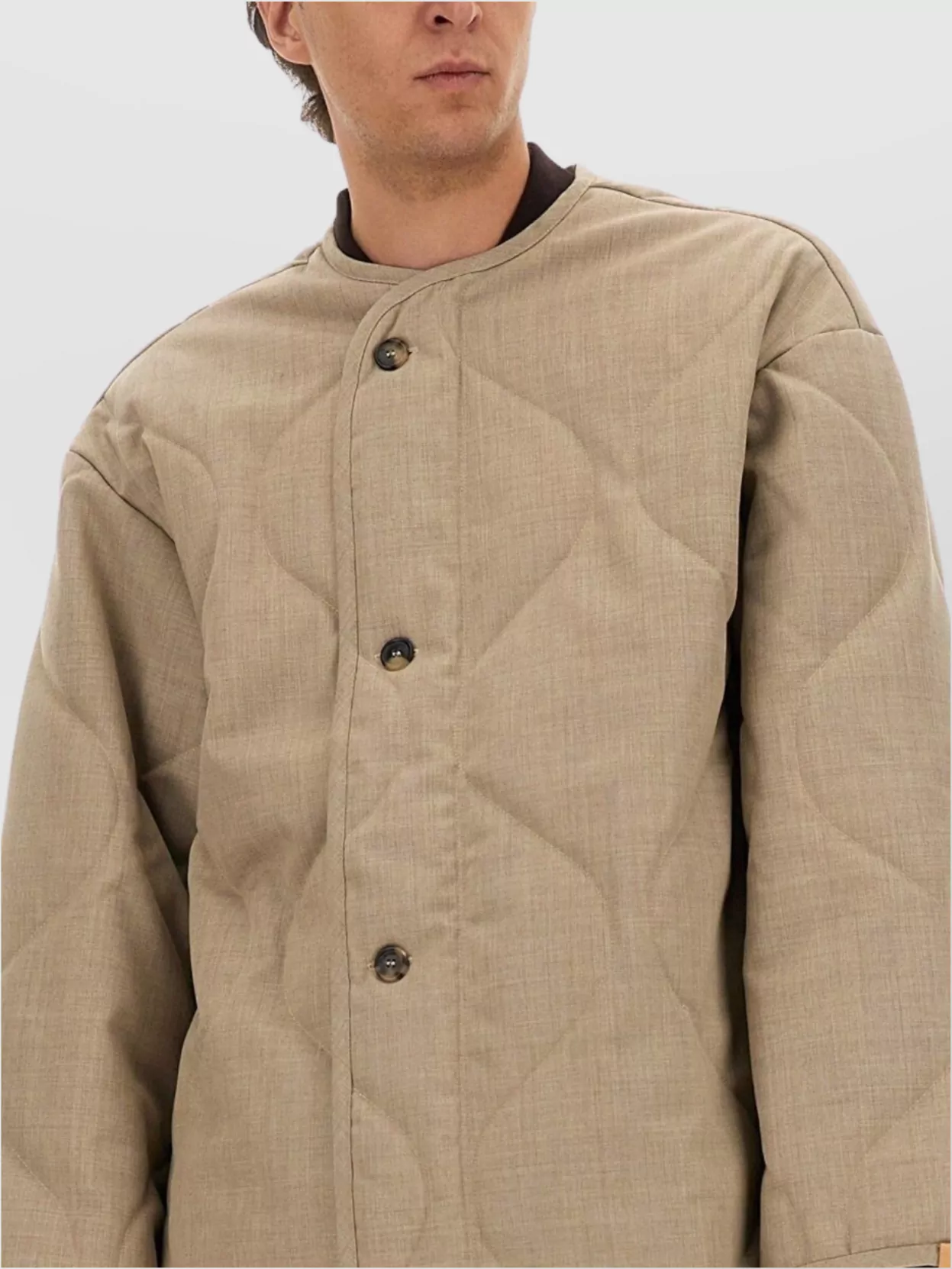 Jw Anderson Quilted Jacket With Contrast Cuffs And Long Sleeves