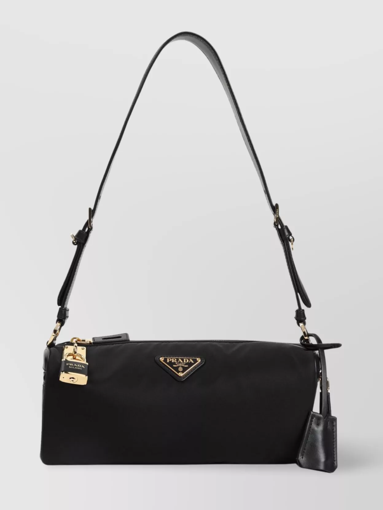 Prada Rectangular Shape Shoulder Bag In Black