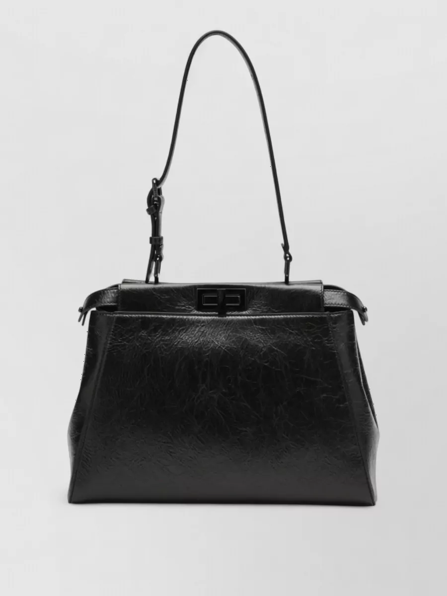 Fendi peekaboo small leather shoulder bag