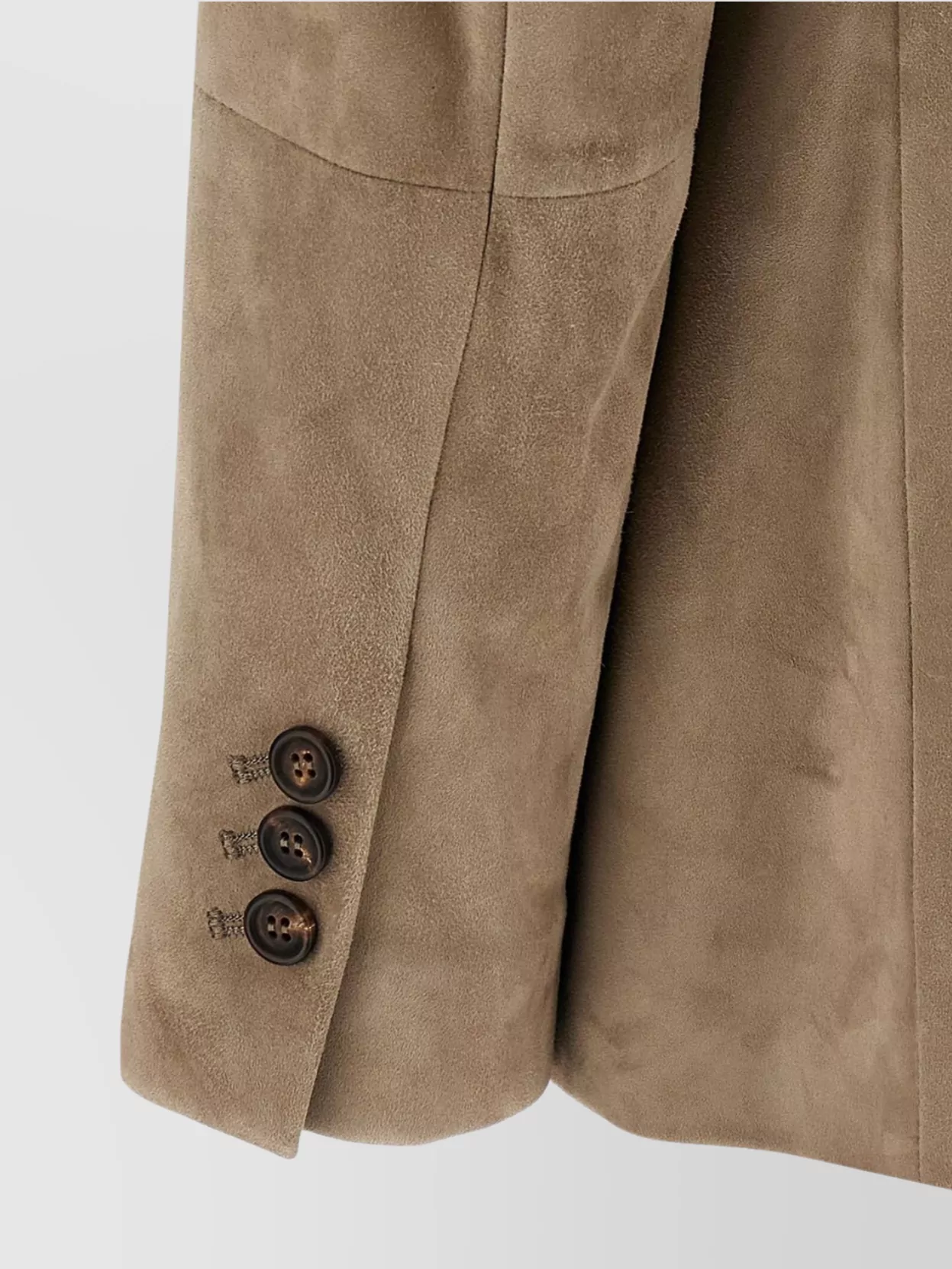 Brunello Cucinelli Suede Blazer With Flap Pockets And Notch Lapel