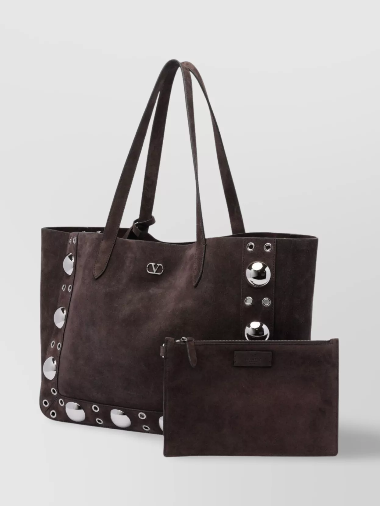 Valentino Garavani Nellcote Shopping Bag Studded Embellishments