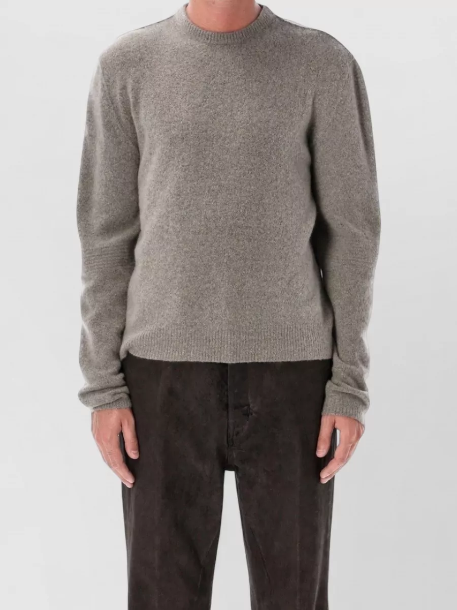 Rick Owens cashmere-blend ribbed crewneck sweater