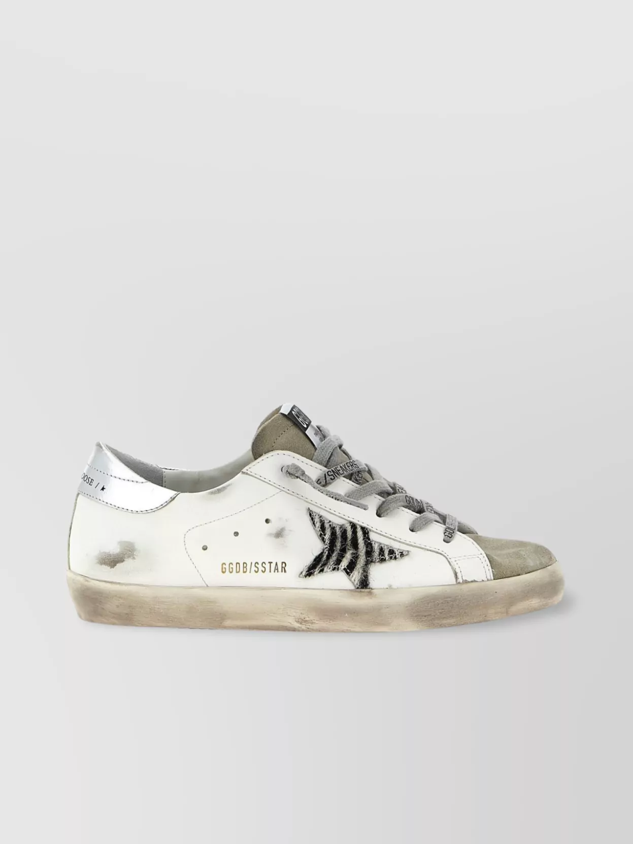 Golden Goose Deluxe Brand White Leather Super Star Classic Sneakers In White