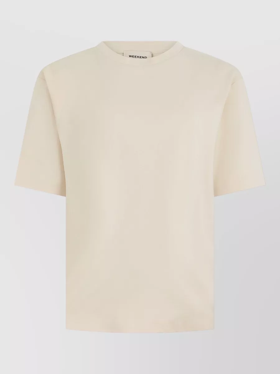 Weekend Max Mara Cotton crew neck short-sleeve t-shirt