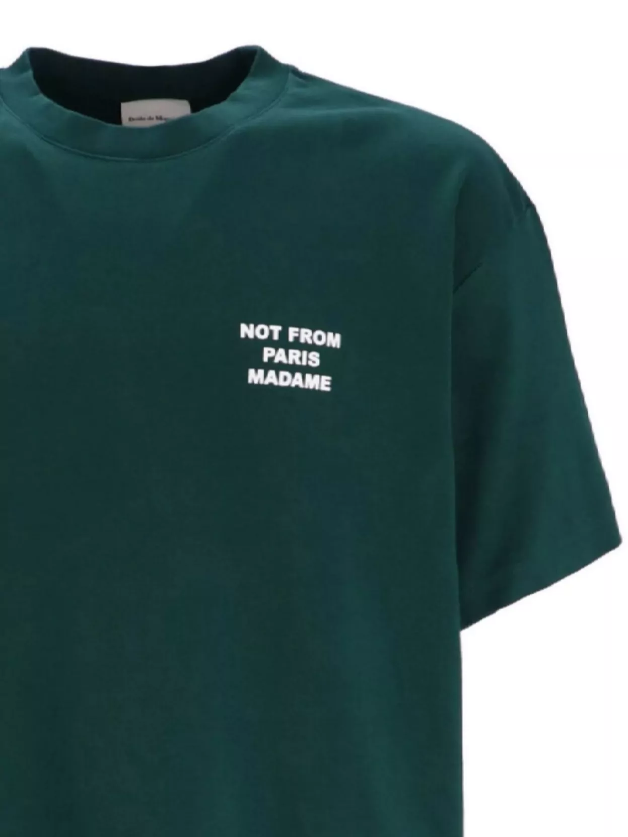 Drôle De Monsieur Bold Slogan Cotton T-Shirt