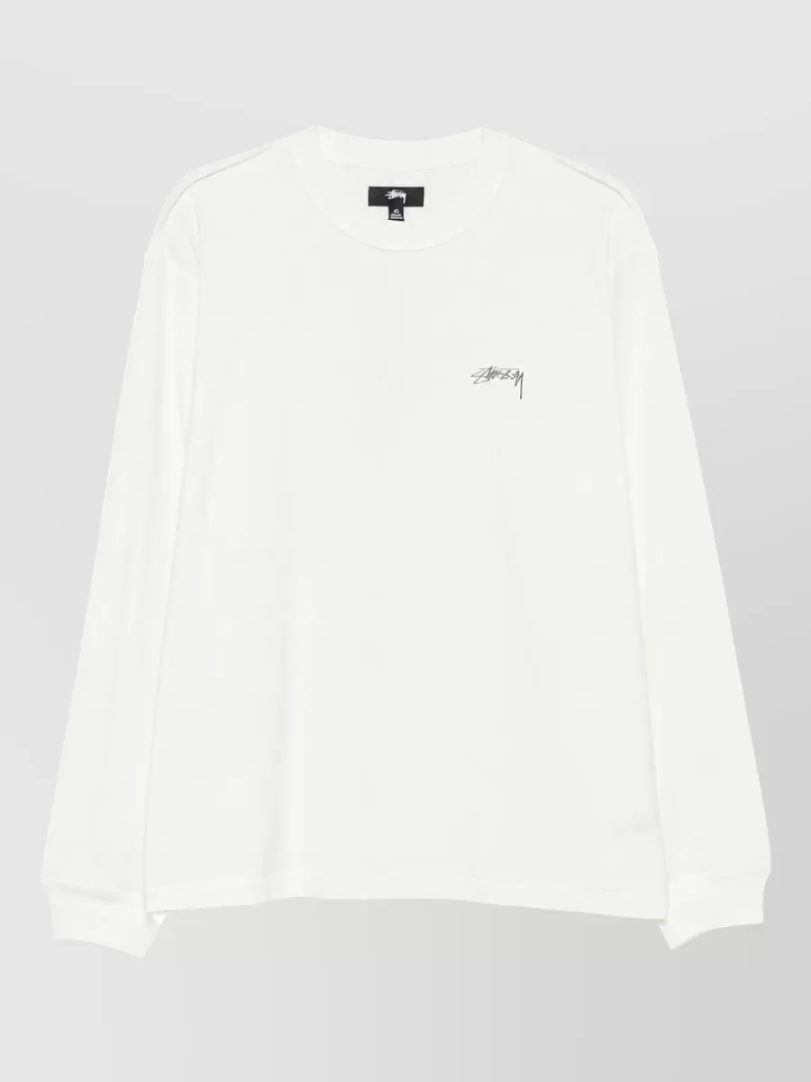 Stüssy Cotton logo print long sleeve t-shirt