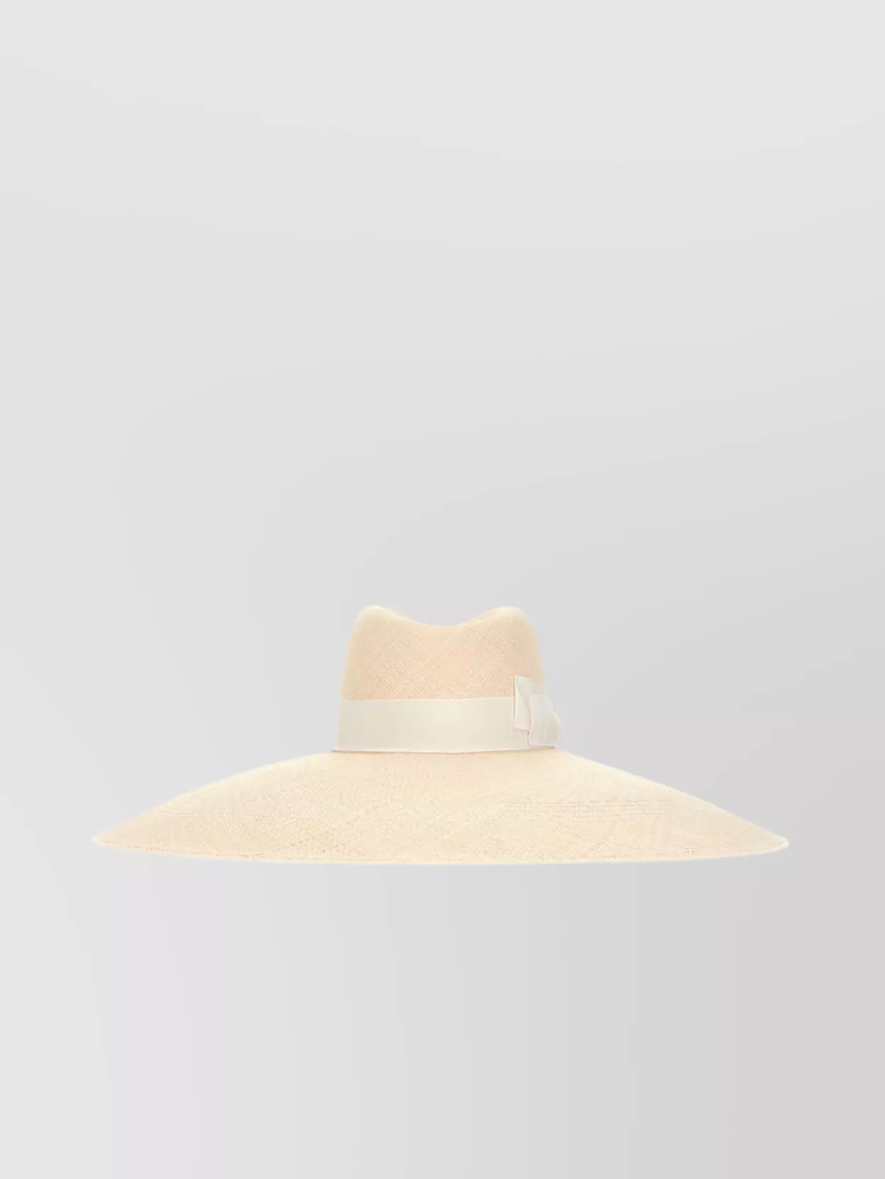 Borsalino Virna Panama Hat Ribbon Detail