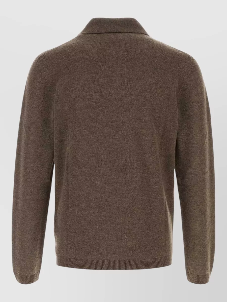 The Row Cashmere Ripley Polo Sweater
