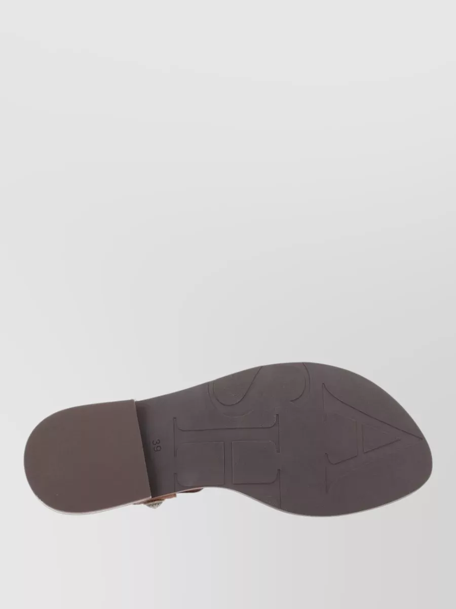 Ash Leather Sandals