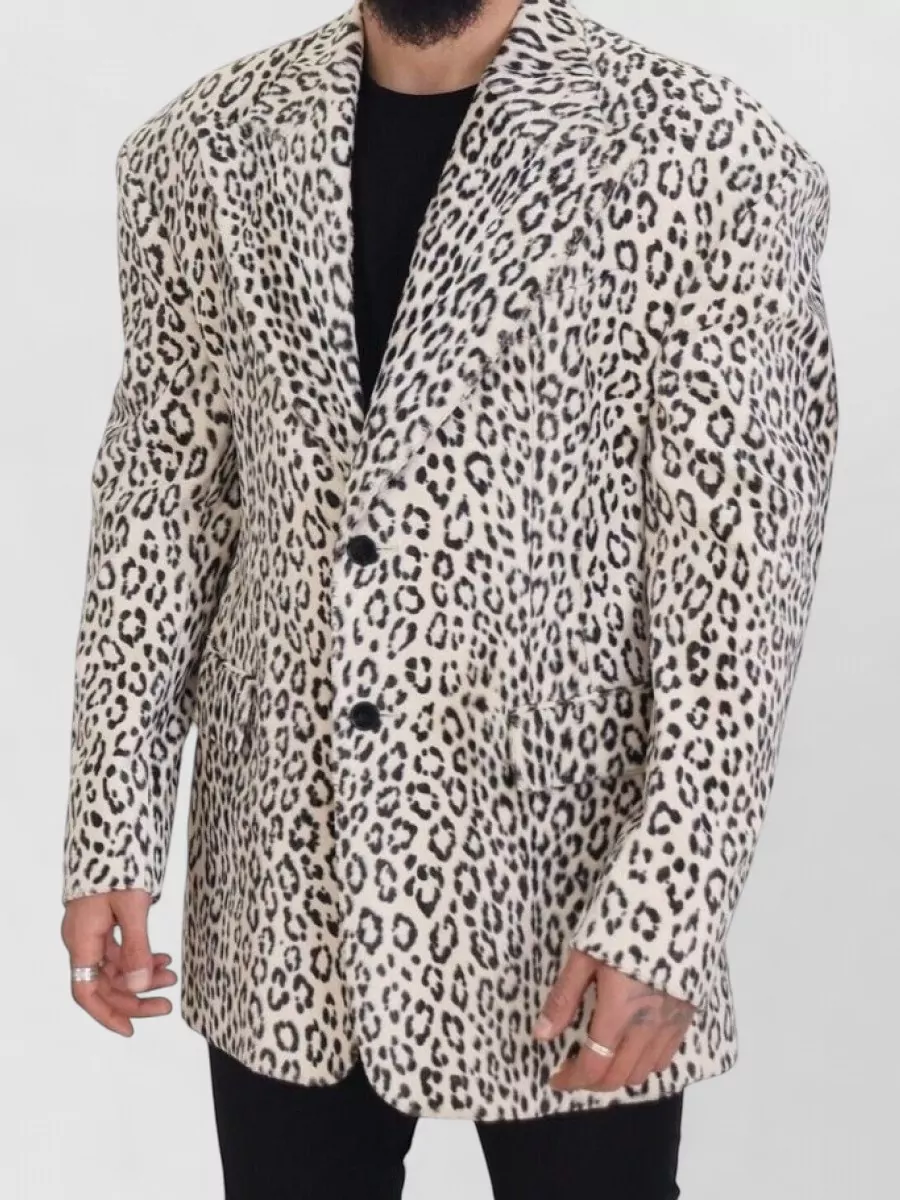 Dolce&Gabbana Leopard Single Breasted Blazer