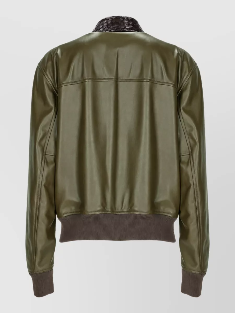 Bottega Veneta Glossy Lamb Leather Coat