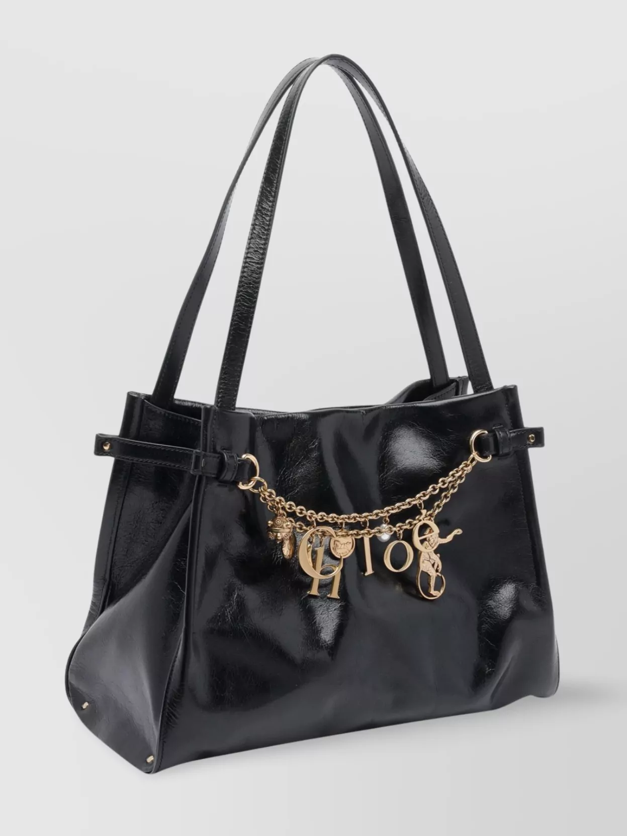 Chloé Structured Silhouette Shoulder Bag With Gold-Tone Hardware